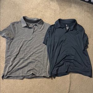 Men's Gray and Navy Polo Shirt Bundle